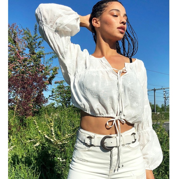 Free People Daisy Days Crop Top - Picture 1 of 7